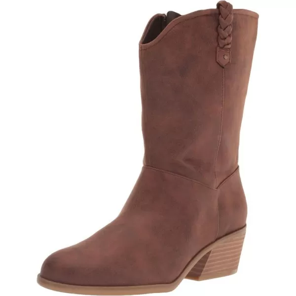 imageDr Scholls Shoes Womens Layla Mid Shaft Boots CalfBrown Fabric