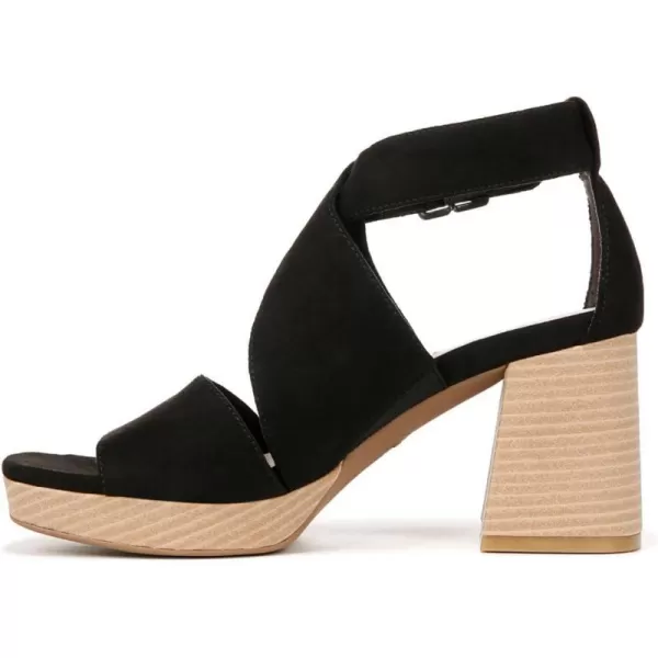 imageDr Scholls Shoes Womens Maya Block Heel Sandal HeeledBlack Microfiber