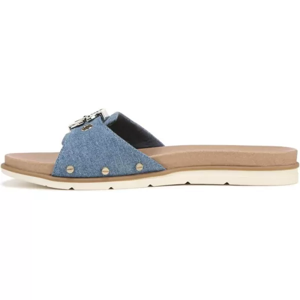 imageDr Scholls Shoes Womens Nice Iconic Flat SandalBlue Denim