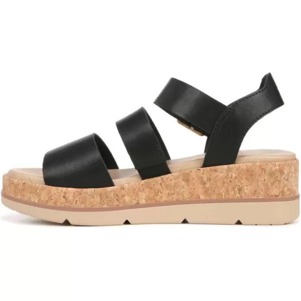 imageDr Scholls Shoes Womens Once Twice Espadrille Platform Wedge SandalBlackCork