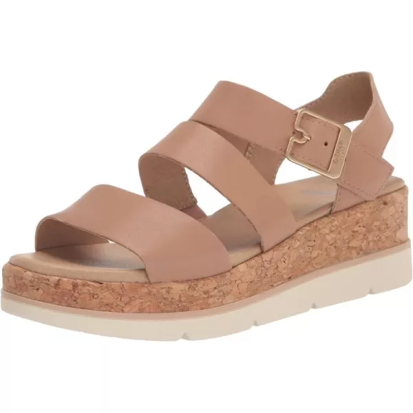 imageDr Scholls Shoes Womens Once Twice Espadrille Platform Wedge SandalTawny Birch Smooth