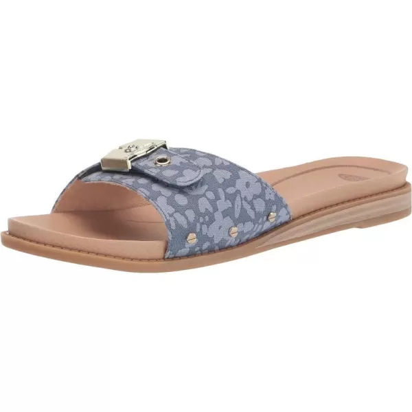 imageDr Scholls Shoes Womens Originalist Slide Flat SandalChambray Garden Floral