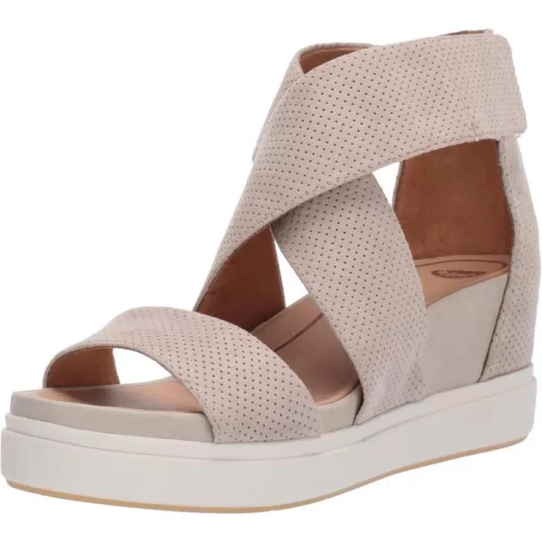 imageDr Scholls Shoes Womens Sheena Platform Wedge SandalOyster Microfiber
