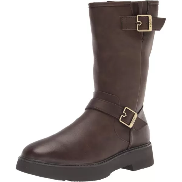 imageDr Scholls Shoes Womens VIP Mid Shaft Boots CalfChestnut Brown Synthetic