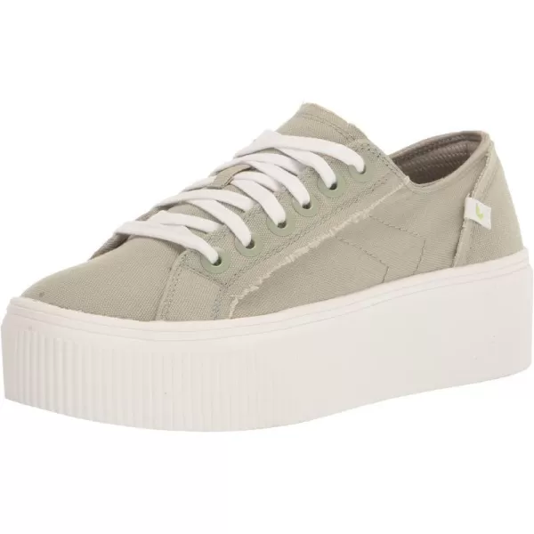 imageDr Scholls Shoes Womens for Now Platform Lace Up Retro Fashion SneakerPistachio Canvas