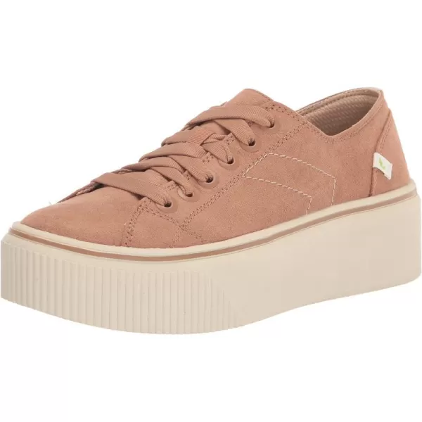 imageDr Scholls Shoes Womens for Now Platform Lace Up Retro Fashion SneakerTawny Birch Microfiber