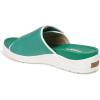 imageDr Scholls Womens Time Off Set Slide SandalCourt Green Microfiber