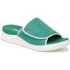imageDr Scholls Womens Time Off Set Slide SandalCourt Green Microfiber