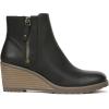 imageDr Scholls Womens Chloe Ankle Wedge Bootie BootBlack Smooth
