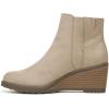 imageDr Scholls Womens Chloe Ankle Wedge Bootie BootTaupe Microfiber