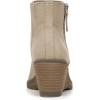imageDr Scholls Womens Chloe Ankle Wedge Bootie BootTaupe Microfiber