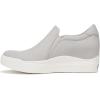 imageDr Scholls Womens Time Off Wedge SneakerGrey Microfiber Perf