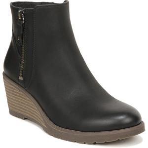 imageDr Scholls Womens Chloe Ankle Wedge Bootie BootBlack Smooth