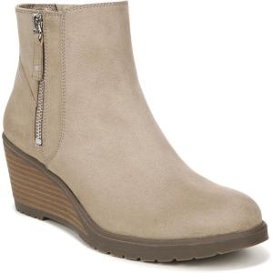 imageDr Scholls Womens Chloe Ankle Wedge Bootie BootTaupe Microfiber