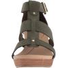 imageDr Scholls Shoes Womens Barton Wedge Platform SandalGreen Snake Print