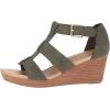 imageDr Scholls Shoes Womens Barton Wedge Platform SandalGreen Snake Print