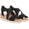 imageDr Scholls Shoes Womens Just Cute Wedge SandalBlack Fabric