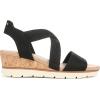 imageDr Scholls Shoes Womens Just Cute Wedge SandalBlack Fabric