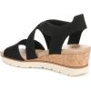 imageDr Scholls Shoes Womens Just Cute Wedge SandalBlack Fabric