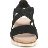 imageDr Scholls Shoes Womens Just Cute Wedge SandalBlack Fabric