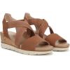 imageDr Scholls Shoes Womens Just Cute Wedge SandalHoney Brown Fabric