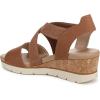 imageDr Scholls Shoes Womens Just Cute Wedge SandalHoney Brown Fabric