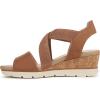 imageDr Scholls Shoes Womens Just Cute Wedge SandalHoney Brown Fabric