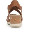 imageDr Scholls Shoes Womens Just Cute Wedge SandalHoney Brown Fabric