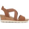 imageDr Scholls Shoes Womens Just Cute Wedge SandalHoney Brown Fabric