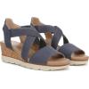 imageDr Scholls Shoes Womens Just Cute Wedge SandalOxide Blue Smooth