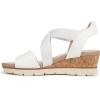 imageDr Scholls Shoes Womens Just Cute Wedge SandalWhite Smooth