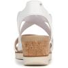 imageDr Scholls Shoes Womens Just Cute Wedge SandalWhite Smooth