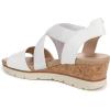 imageDr Scholls Shoes Womens Just Cute Wedge SandalWhite Smooth