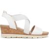 imageDr Scholls Shoes Womens Just Cute Wedge SandalWhite Smooth
