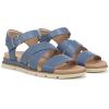 imageDr Scholls Shoes Womens Timeless Life Flat SandalBlue Horizon Smooth