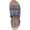 imageDr Scholls Shoes Womens Timeless Life Flat SandalBlue Horizon Smooth