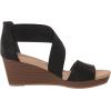 imageDr Scholls Womens Barton Band Wedge SandalBlack Smooth