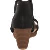 imageDr Scholls Womens Barton Band Wedge SandalBlack Smooth