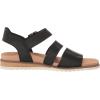 imageDr Scholls Womens Island Glow Flat SandalBlack Smooth