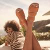 imageDr Scholls Womens Island Glow Flat SandalHoney Smooth