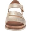 imageDr Scholls Womens Island Glow Flat SandalLt Gold Metallic Smooth
