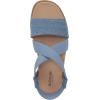 imageDr Scholls Womens Islander Strappy Flat SandalBlue Denim