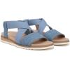 imageDr Scholls Womens Islander Strappy Flat SandalBlue Denim