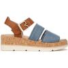 imageDr Scholls Womens Once Twice Wedge SandalBlue DenimCork