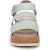 imageDr Scholls Womens Once Twice Wedge SandalOcean Blue Smooth