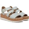 imageDr Scholls Womens Once Twice Wedge SandalOcean Blue Smooth