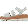 imageDr Scholls Womens Once Twice Wedge SandalOcean Blue Smooth