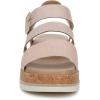 imageDr Scholls Womens Once Twice Wedge SandalPetal Pink Smooth