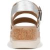 imageDr Scholls Womens Once Twice Wedge SandalSilver MetallicCork