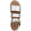 imageDr Scholls Womens Once Twice Wedge SandalSilver MetallicCork
